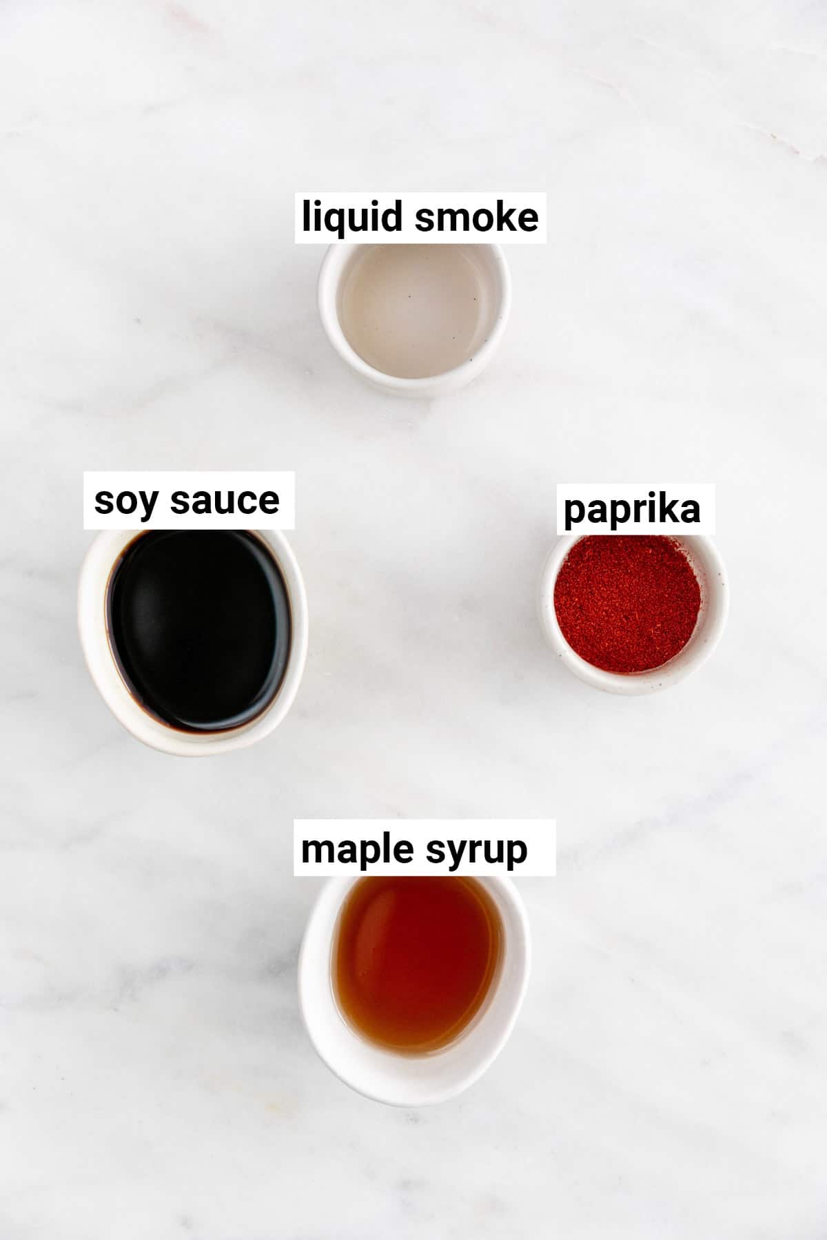 Ingredientes needed for the marinade.
