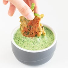 Green Chutney. - Green chutney is a delicious sauce, usually served with Indian savory dishes or as a dip with some naan bread or papadum. #vegan #glutenfree #simpleveganblog