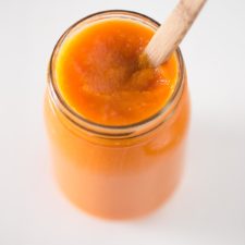 Homemade Pumpkin Puree. - It's really easy to make homemade pumpkin puree, you just need to roast the pumpkin and then puree it a food processor. One ingredient needed!