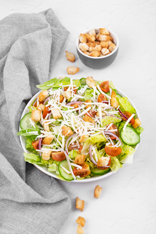 Photo of a house salad