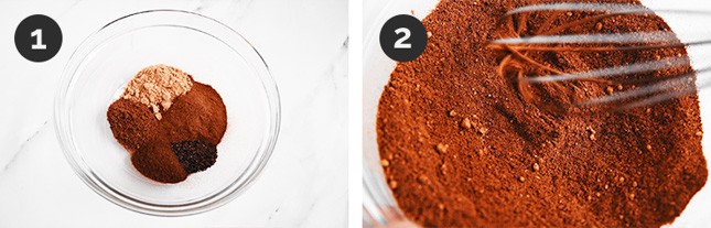 Step-by-step photos of how to make pumpkin pie spice