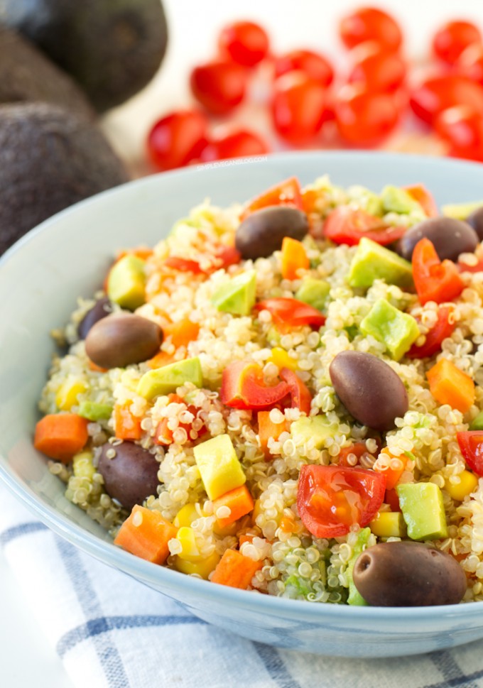 Simple Vegan Quinoa Salad