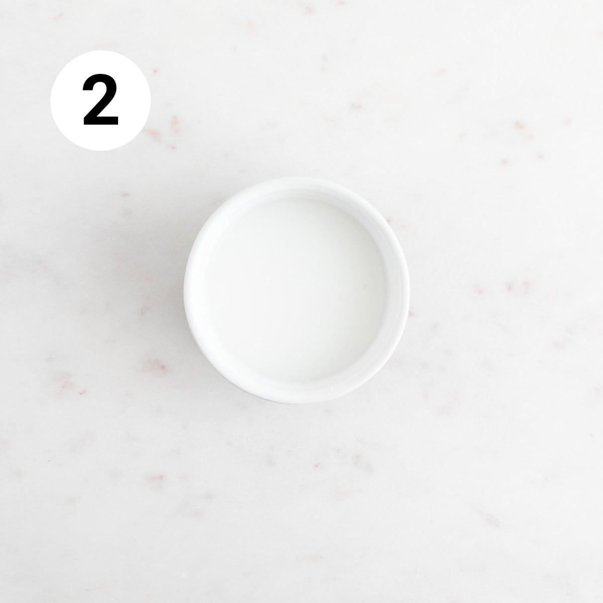 Cornstarch and water mixed in a bowl.