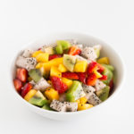 Tropical Fruit Salad. - This tropical fruit salad is a delicious, simple and healthy recipe, made with fresh fruit, lime or lemon juice and maple or agave syrup. #vegan #glutenfree #simpleveganblog