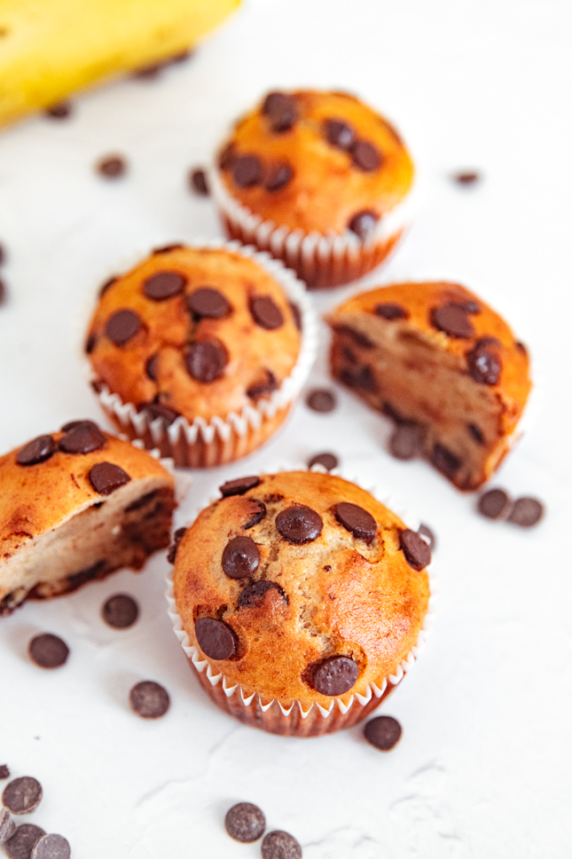 Photo of some vegan banana muffins