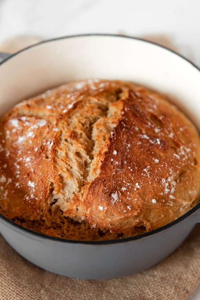 Photo of a loaf of vegan bread