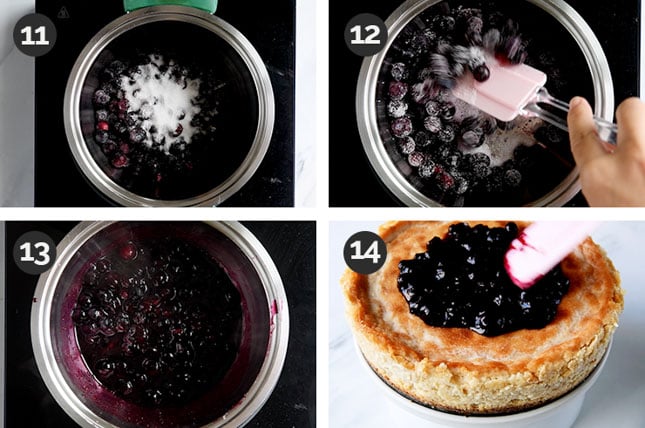 Step-by-step photos of how to make the topping of this recipe