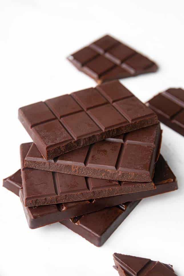 Photo of 2 barks of vegan chocolate