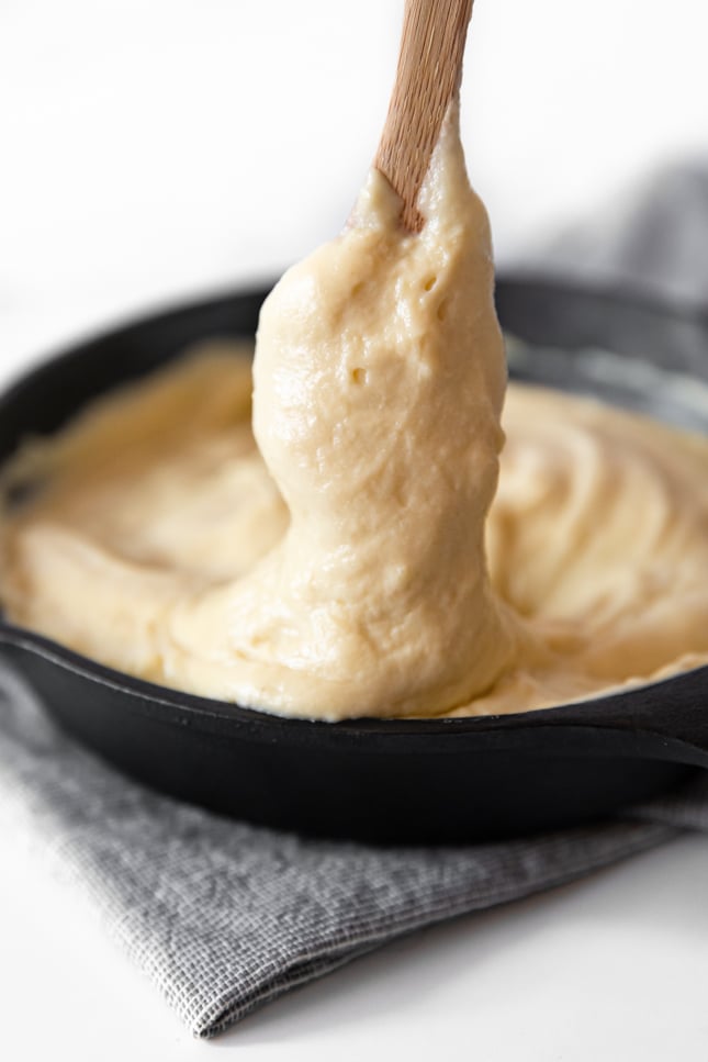 Photo of a bowl of vegan mozzarella