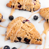Square photo of some vegan scones