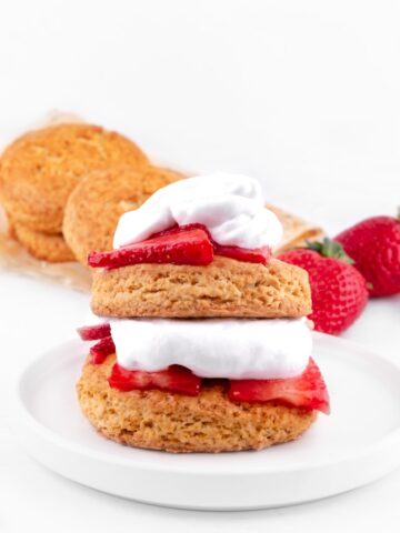 Photo of a vegan strawberry shortcake